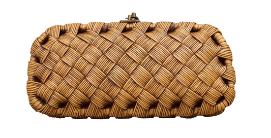 TWR- Rattan Wide Weave Clutch