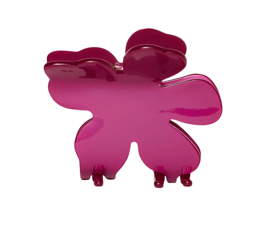 Lele Sadoughi- Raspberry Lily Claw Clip
