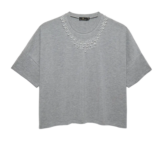 Lele Sadoughi- Teardrop Crystal T-Shirt