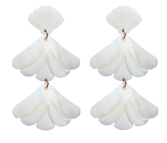 St Armands- Mermaid Shell Earrings
