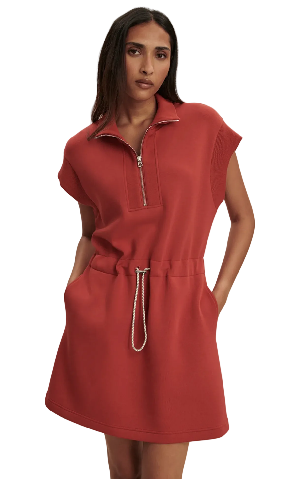 Varley- Avaya Half Zip Dress