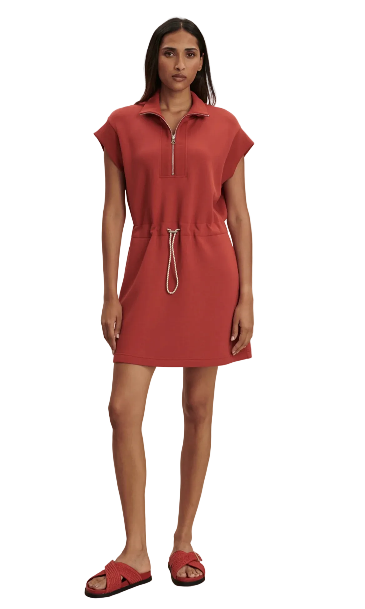 Varley- Avaya Half Zip Dress