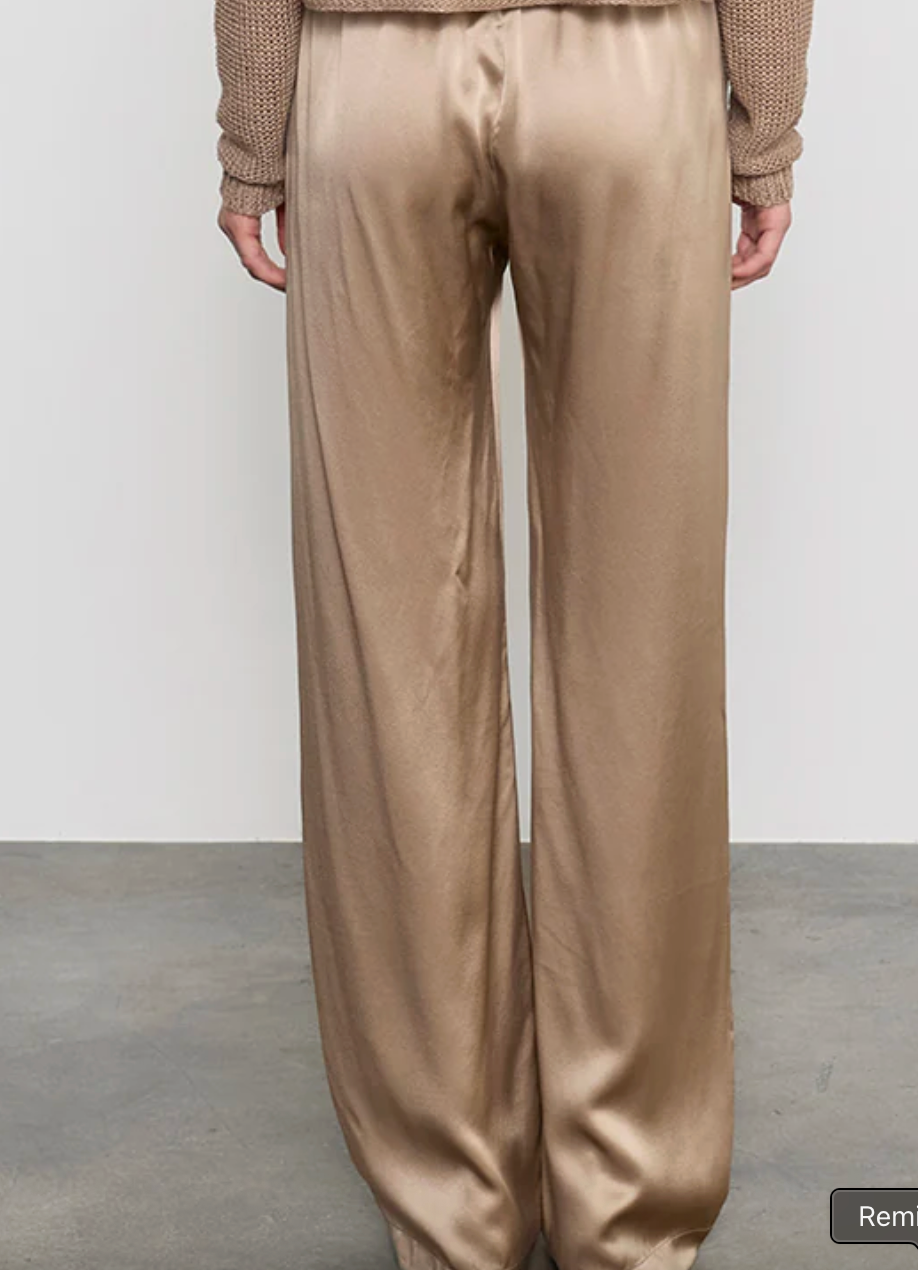 Enza Costa-Silk Satin Everywhere Pant
