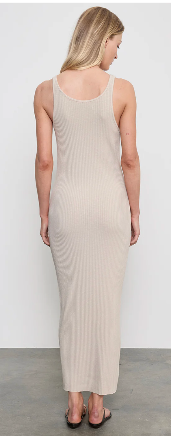 Enza Costa-Military Rib Tank Dress