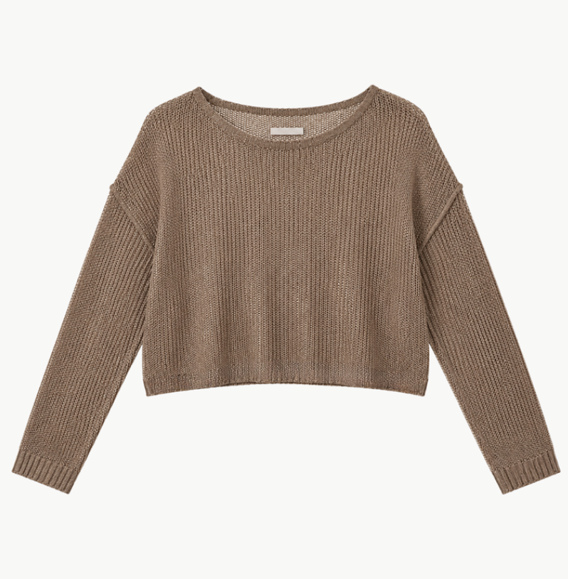 Enza Costa-Linen Open Bateau Top