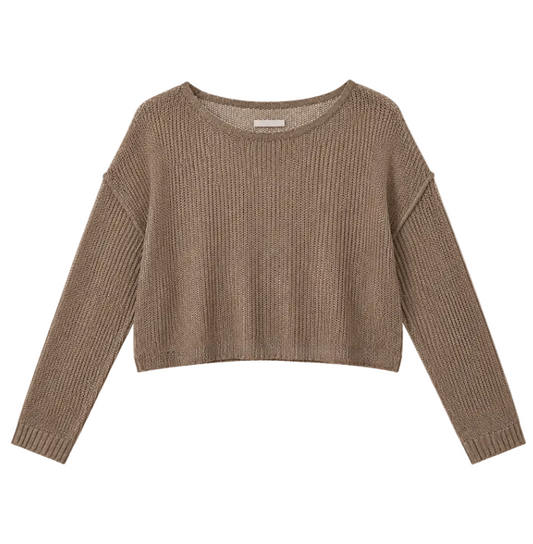 Enza Costa-Linen Open Bateau Top