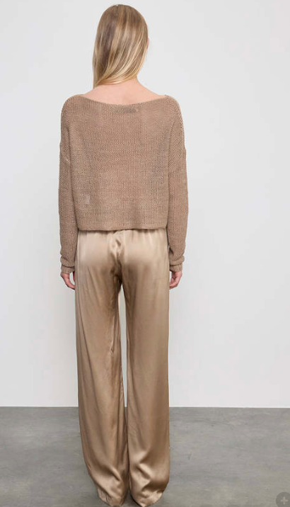 Enza Costa-Linen Open Bateau Top