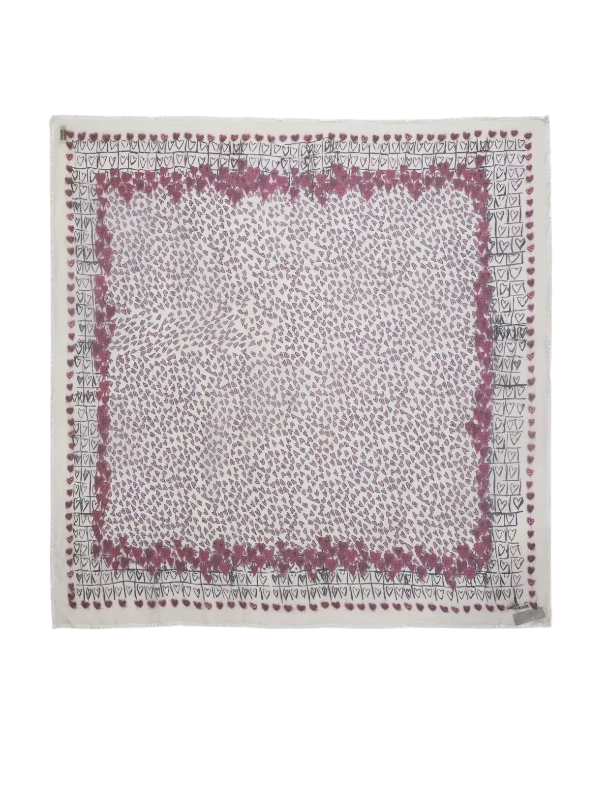 Zadig & Voltaire- Kerry Hearts Scarf