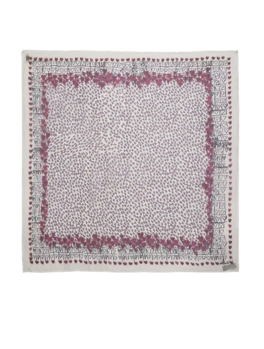 Zadig & Voltaire- Kerry Hearts Scarf
