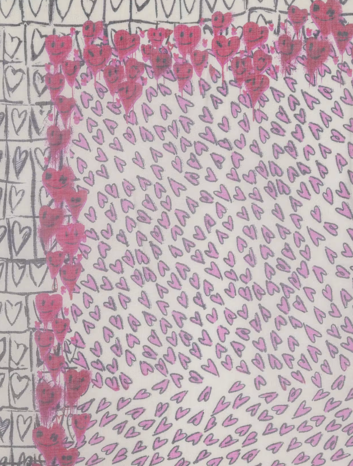 Zadig & Voltaire- Kerry Hearts Scarf