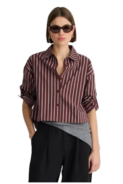 Apiece Apart- Isolde Cropped Button Down