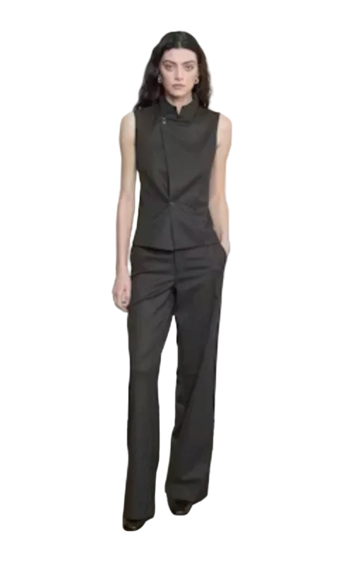 Enza Costa- Suiting Hi-Neck Vest