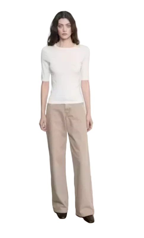Enza Costa- Supima Cotton New Classic Half Sleeve Top