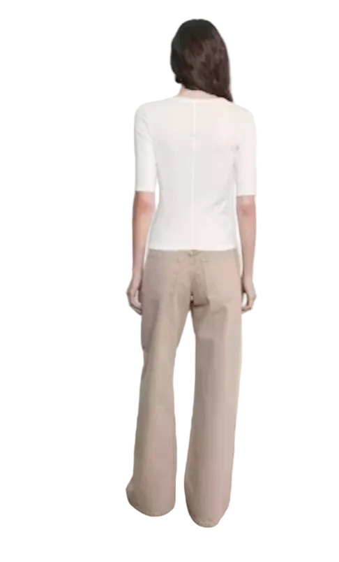 Enza Costa- Supima Cotton New Classic Half Sleeve Top