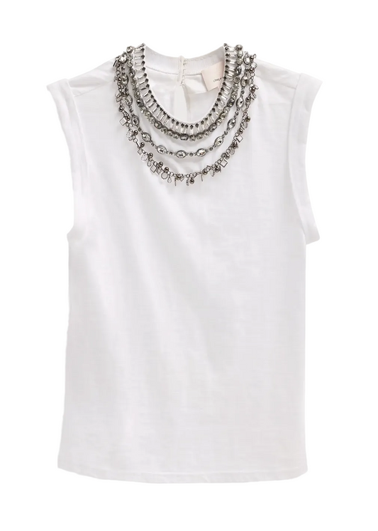 Cinq á Sept-chunky layered bella tee