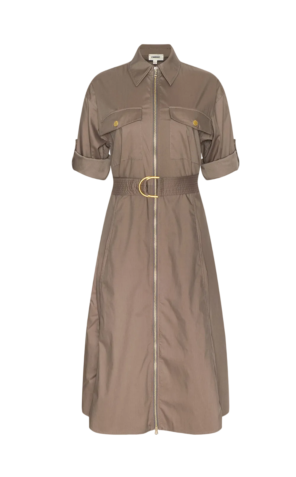 L'Agence- Callen Midi Shirt Dress