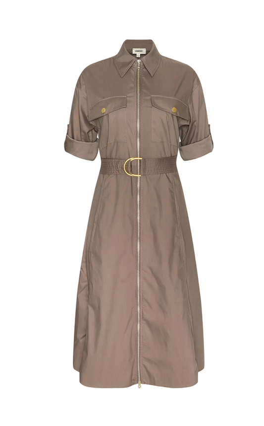 L'Agence- Callen Midi Shirt Dress
