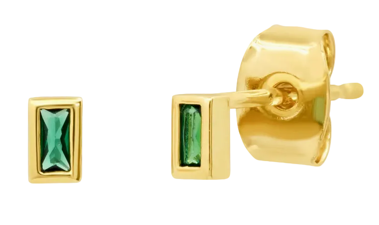 TAI- Baguette Bezel Studs