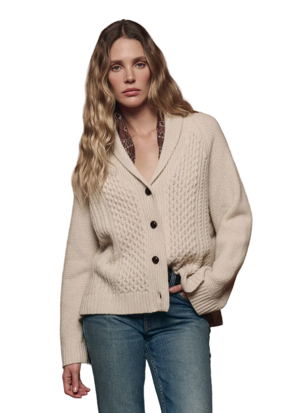 The Great- The Cashmere Cable Cardigan