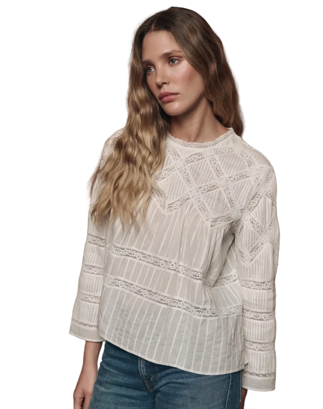 The Great- The Lattice Lace Victorian Top
