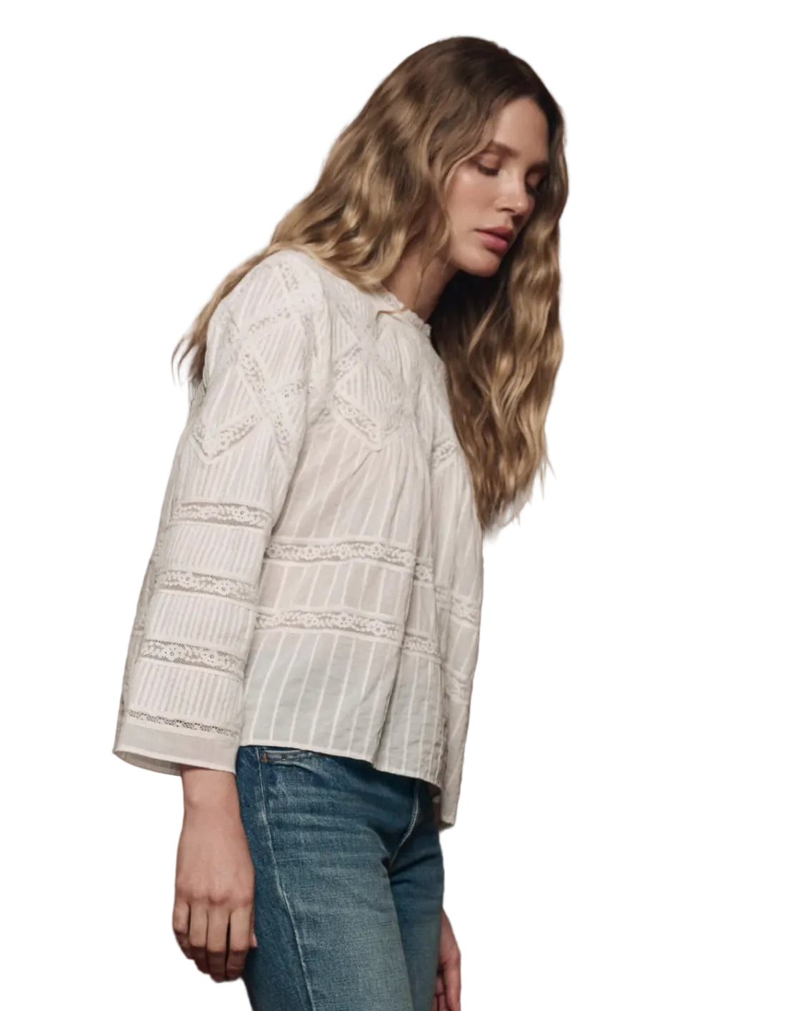 The Great- The Lattice Lace Victorian Top