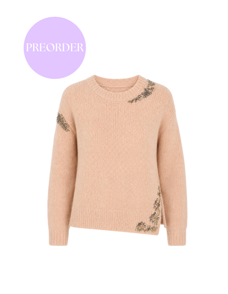 Cinq à Sept- Crystal Lace Lilliana Pullover