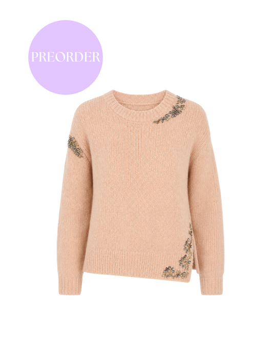 Cinq à Sept- Crystal Lace Lilliana Pullover