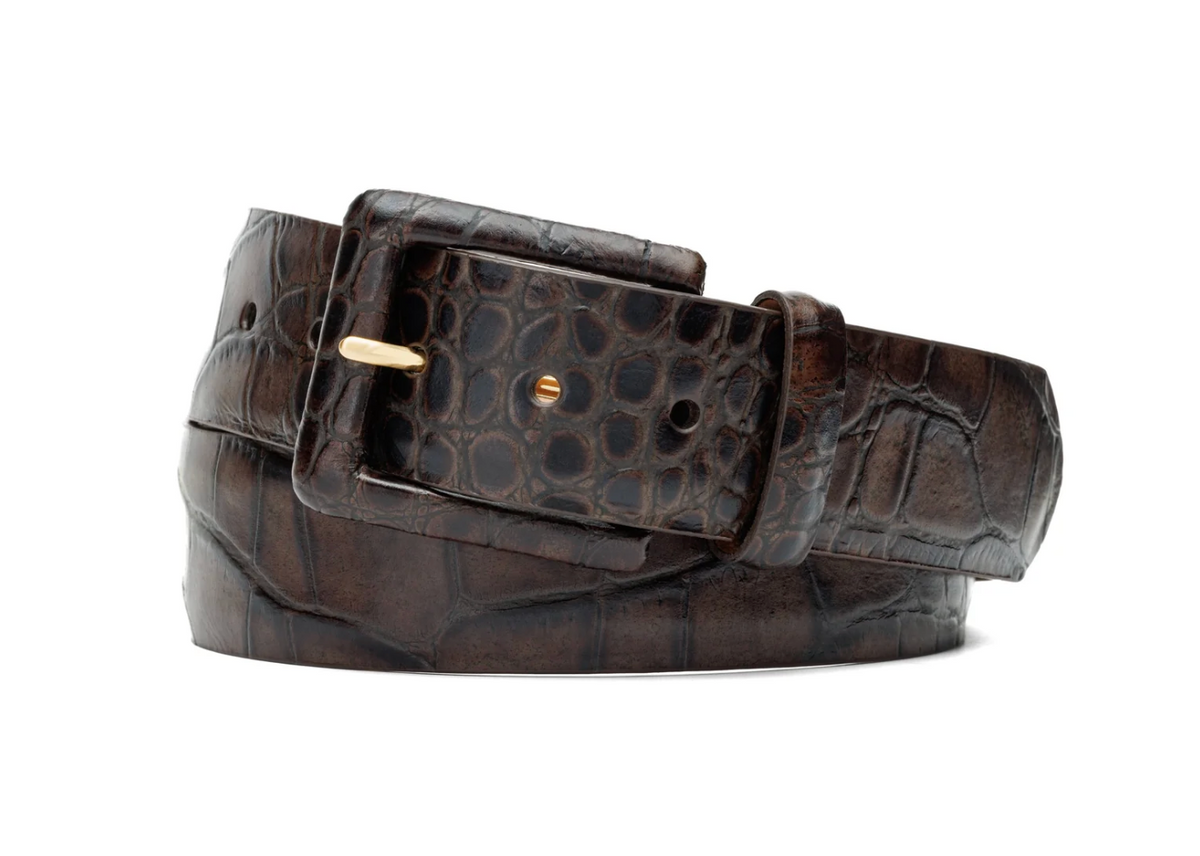 W. Kleinberg- Italian Embossed Croc Belt