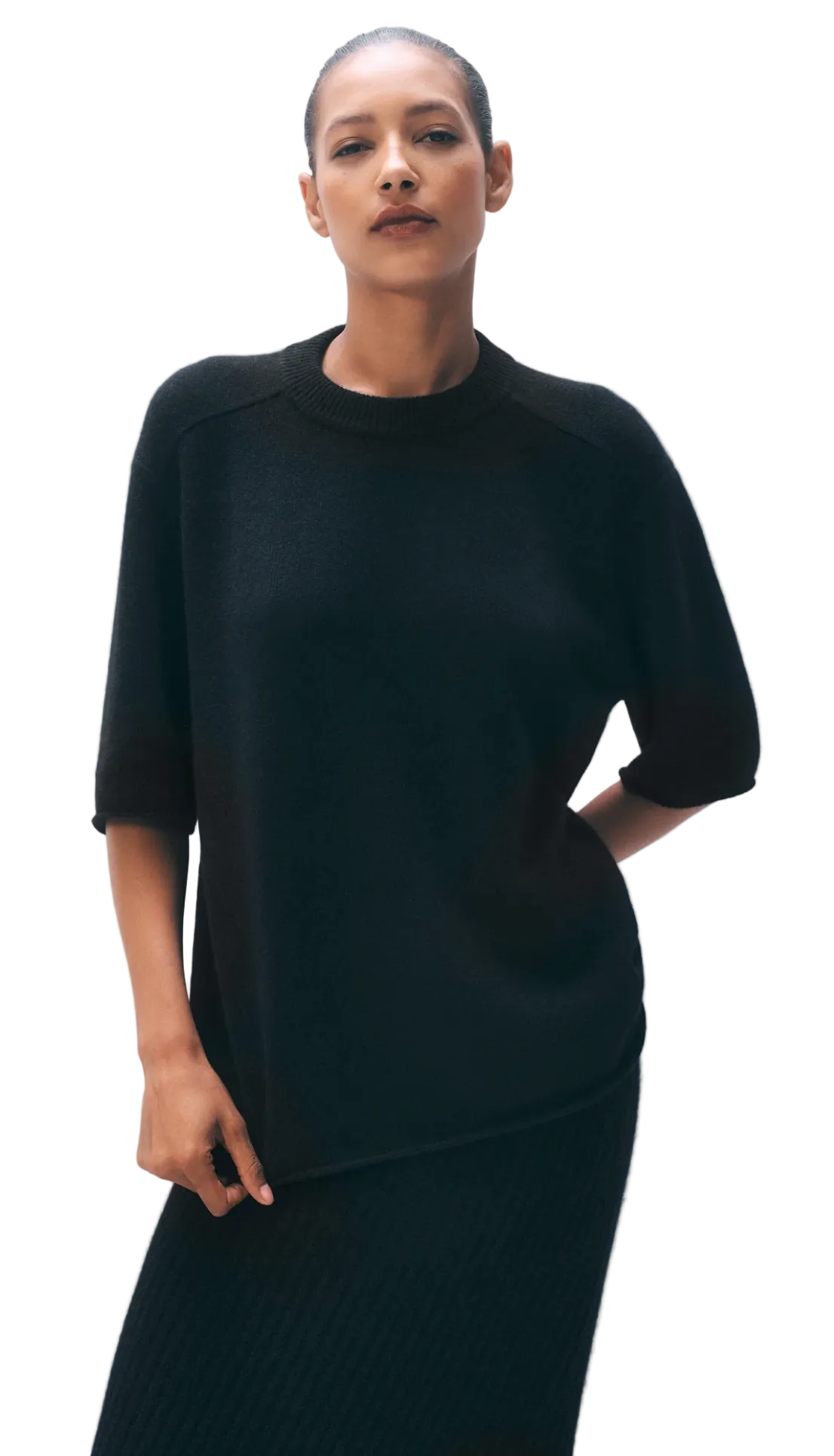 White & Warren- Cashmere Oversized Tee