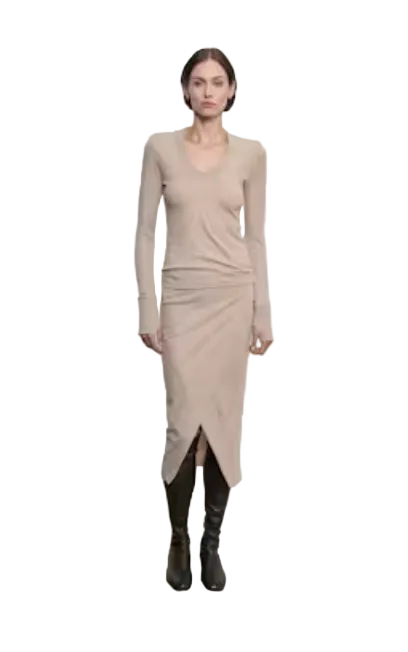 Enza Costa- Fine Cashmere Jersey Wrap Skirt