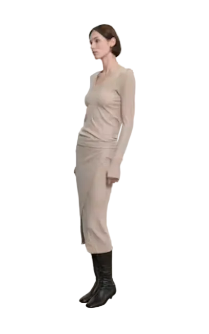 Enza Costa- Fine Cashmere Jersey Wrap Skirt