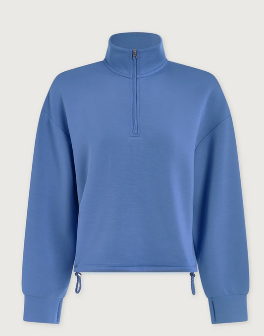 Varley- Sian Cropped Half zip