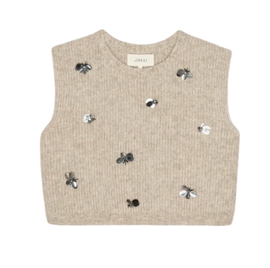The Great- The Embellished Sweater Vest