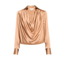 Load image into Gallery viewer, L&#39;Agence-Lotus Cowl Neck Blouse
