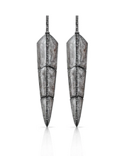 Load image into Gallery viewer, S. Carter - Small Enamel Feather Earrings
