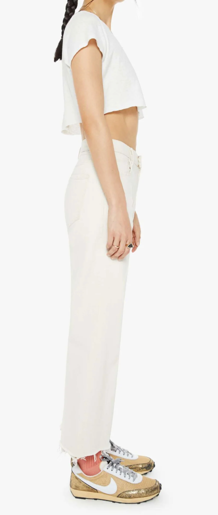 MOTHER- Mid Rise Maven Ankle Fray
