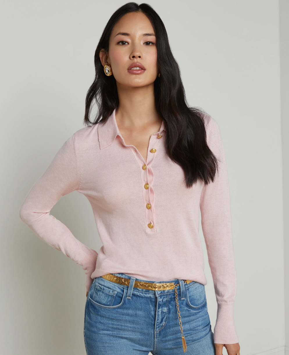 L'Agence- Sterling Collared Sweater