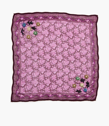 Chan Luu- Embroidered Floral Bandana