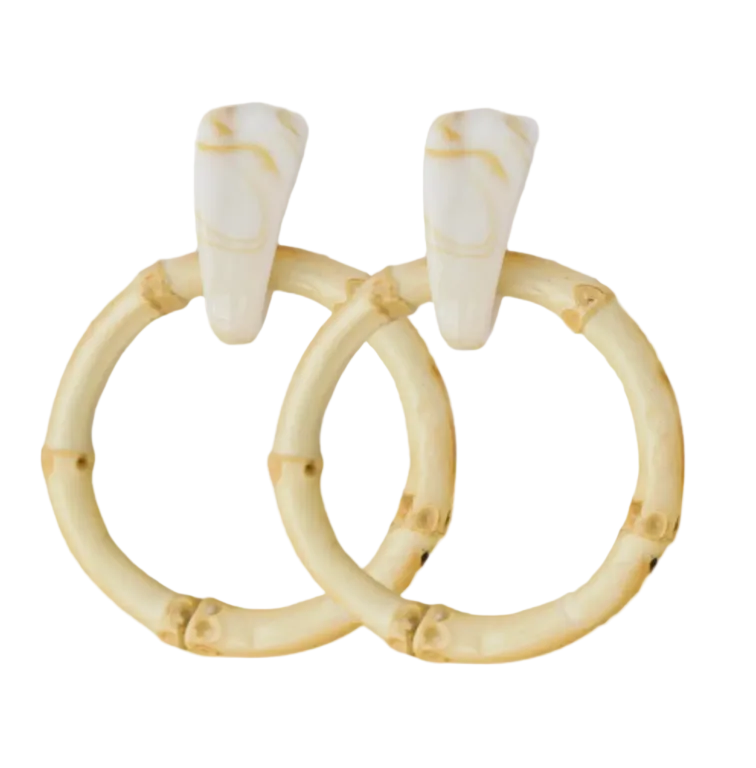 St Armands- Bamboo Statement Hoop