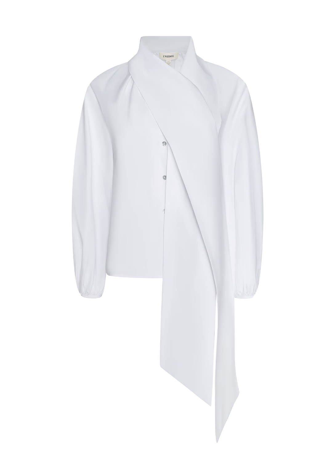 L'Agence- Deon Tie Neck Blouse