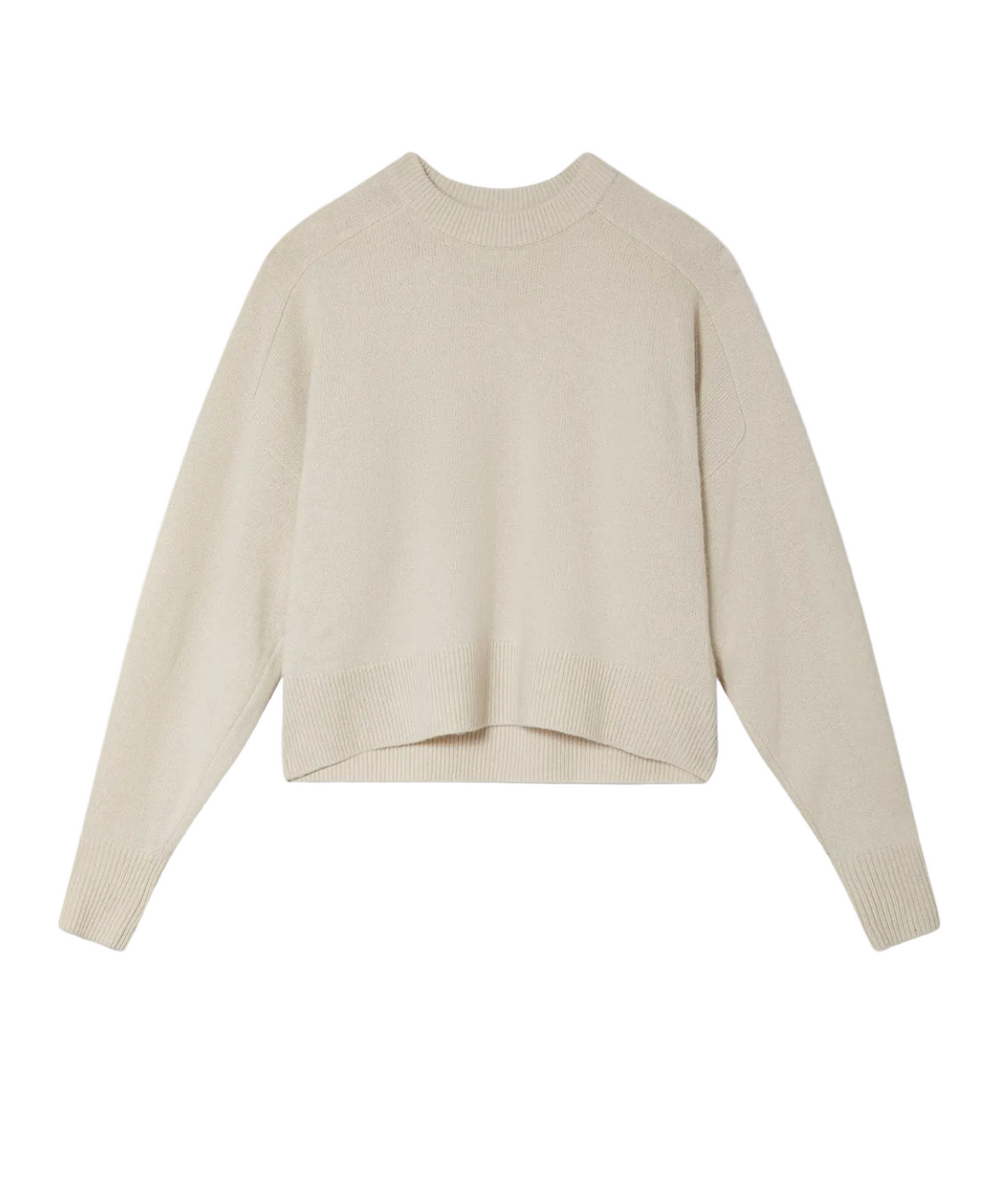 White & Warren- Cashmere Luxe Fringe Crew