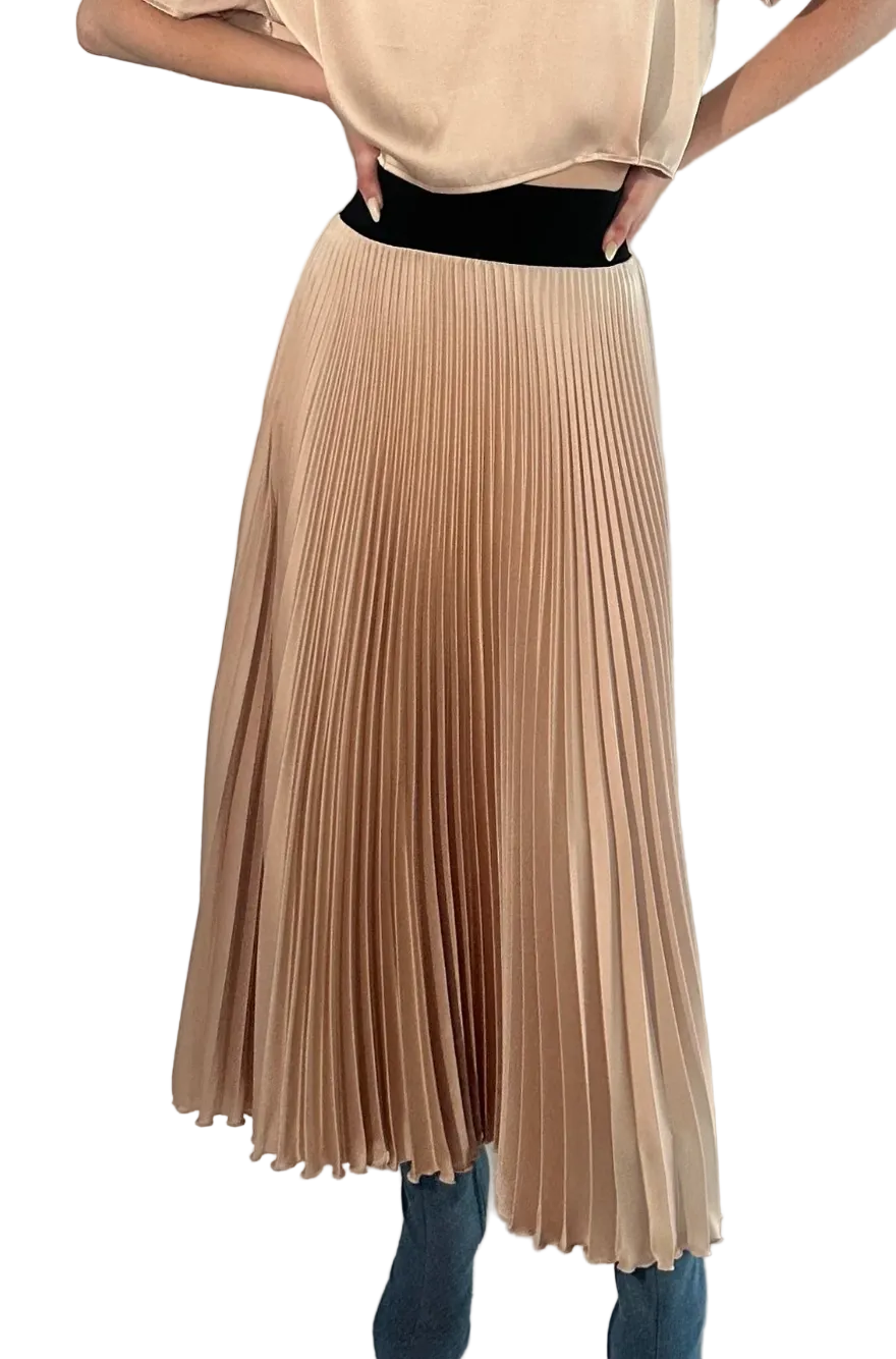Loyd/Ford- Classic Satin Midi Skirt