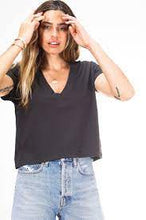 Load image into Gallery viewer, PWT- Alanis Recycled Cotton V-Neck Tee
