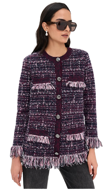 L'Agence- Kastoria Fringe Cardi