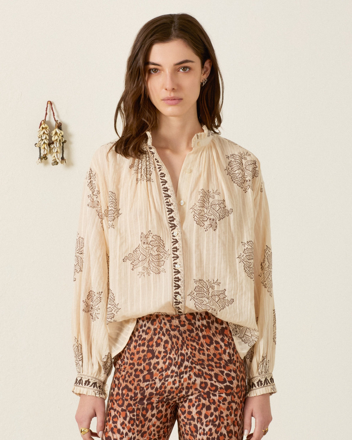 Poet Grapevine Stripe Blouse