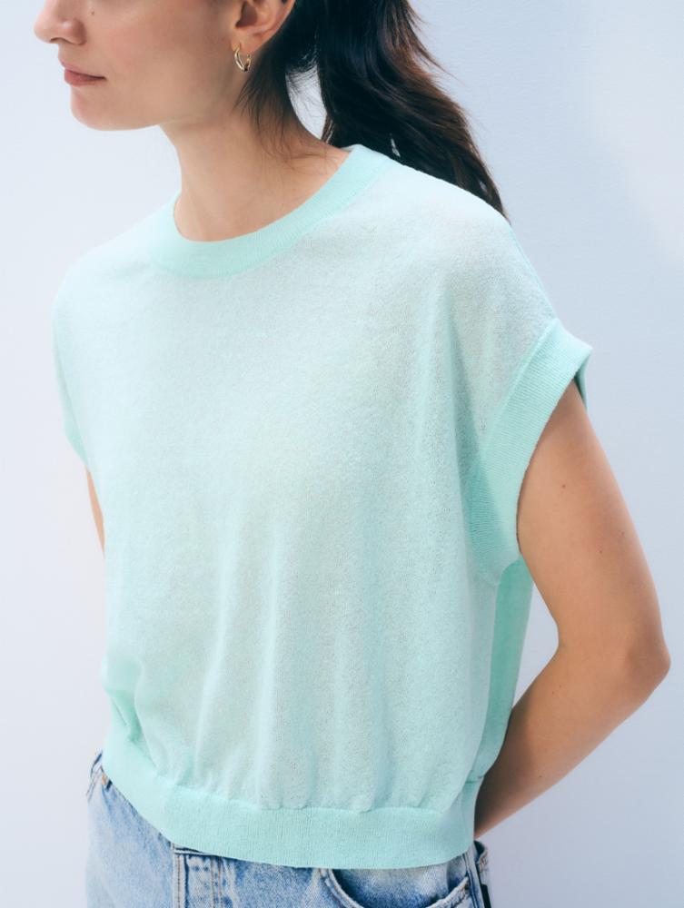 LINEN BLEND T-SHIRT